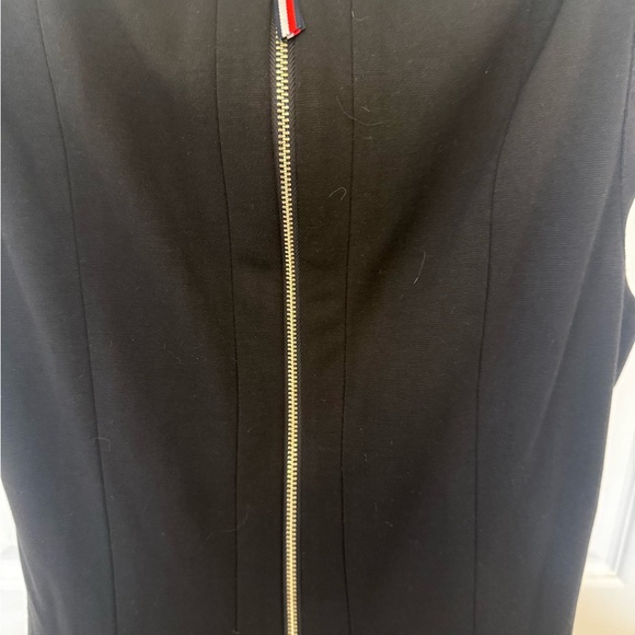 NWT Tommy Hilfiger Black A-Line Sleeveless Zip Front Dress 6 - Picture 5 of 5
